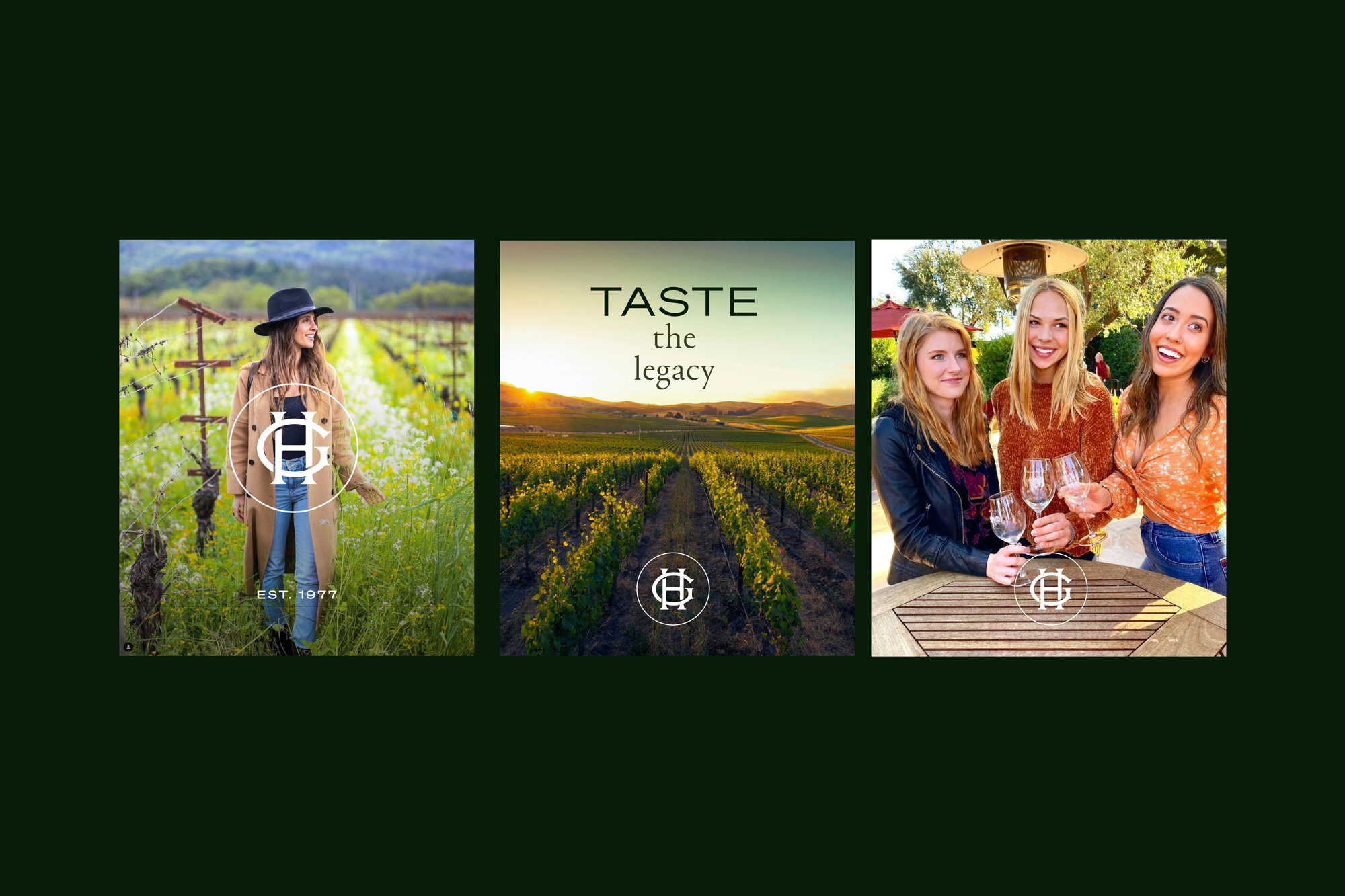 luxury vineyard social media