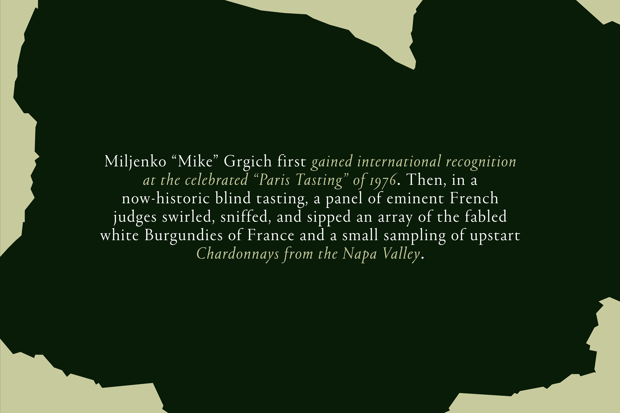 luxury vineyard typography
